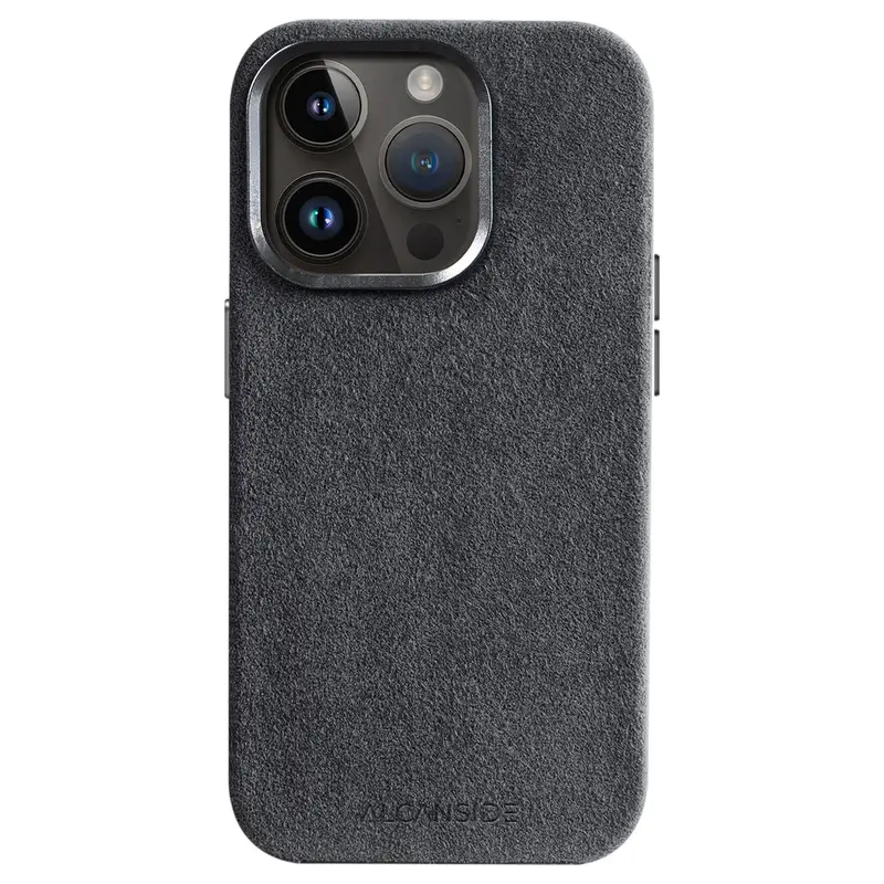 Alcanside | Iphone 14 Pro Max Alcantara Case | Space Grey 1