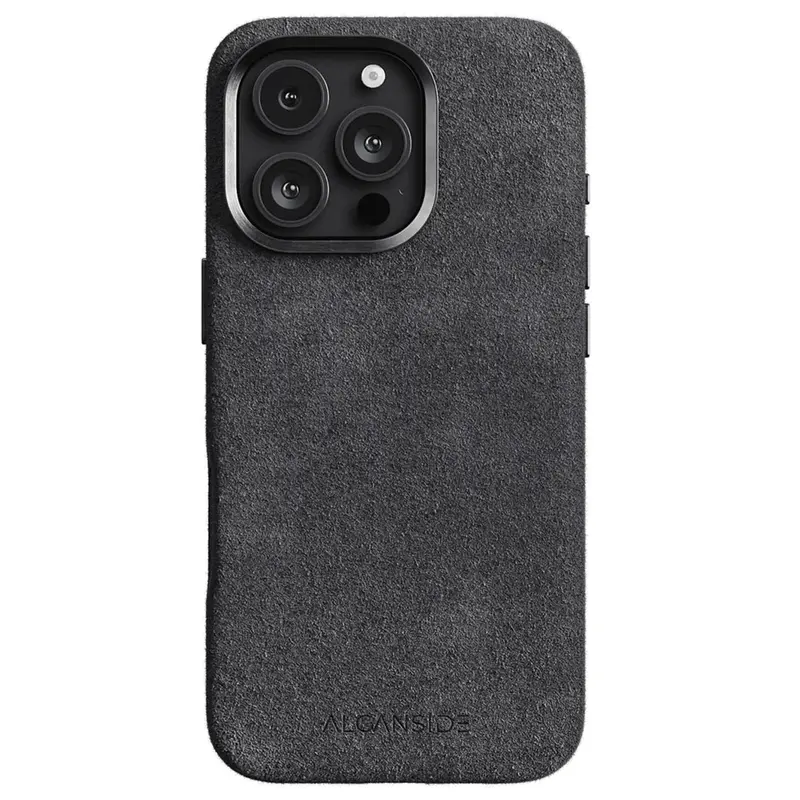 Alcanside | Iphone 16 Pro Alcantara Case | Space Grey 1