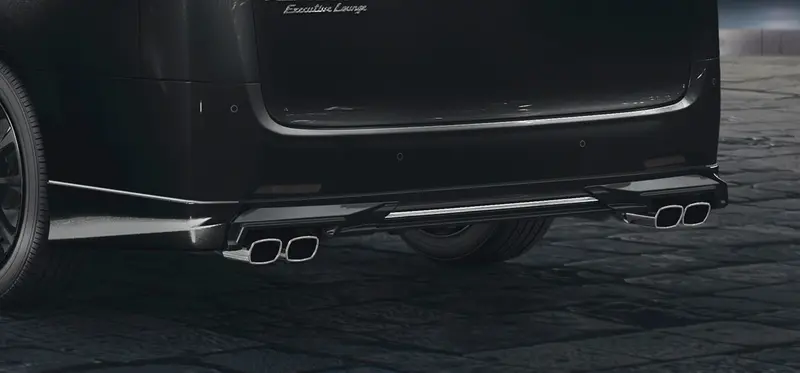 Alphard (Ayh30) Trd Rear Bumper Spoiler & High Response Muffler 1