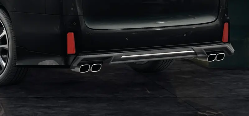 Alphard (Ayh30) Trd Rear Bumper Spoiler & High Response Muffler For Aero Body 1