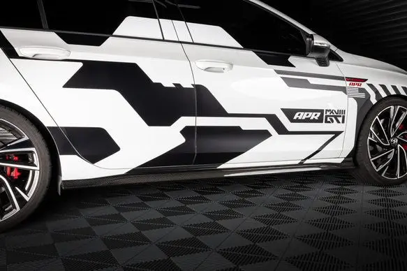 Apr Carbon Fibre Side Skirts - Golf Mk8 Gti 1