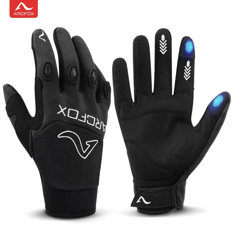 Arcfox Dirt Bike Gloves For Atv Utv Mtb Motocross Motorcycle Off-Road Riding Touch Screen Breathable Sweat-Absorbing Fabric 2