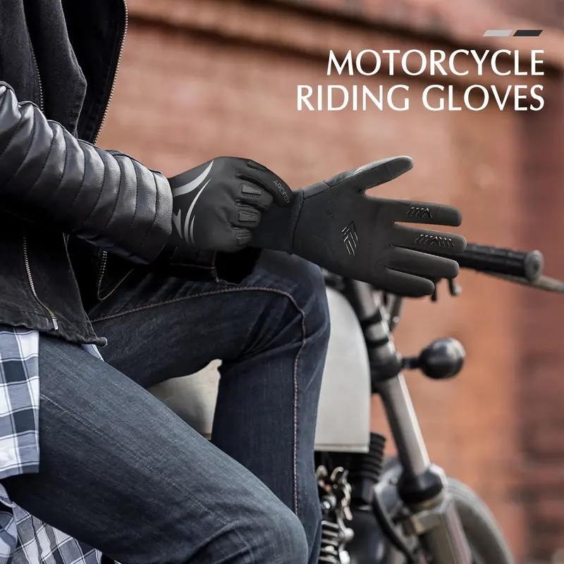 Arcfox Motorcycle Off-Road Riding Gloves Non-Slip Shock Absorption Warm Lining Fall Winter 2