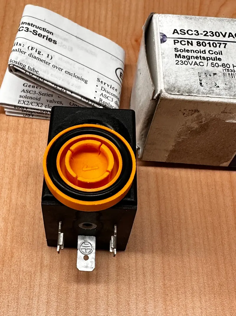 Asc3 230Vac Solenoid Valve Coil 801077 1