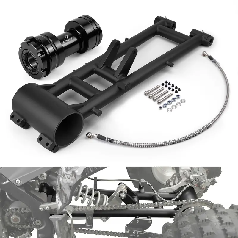 Atv +6" Extended Swingarm & Rear Axle Bearing Carrier Housing For Yamaha Raptor 700 R 1