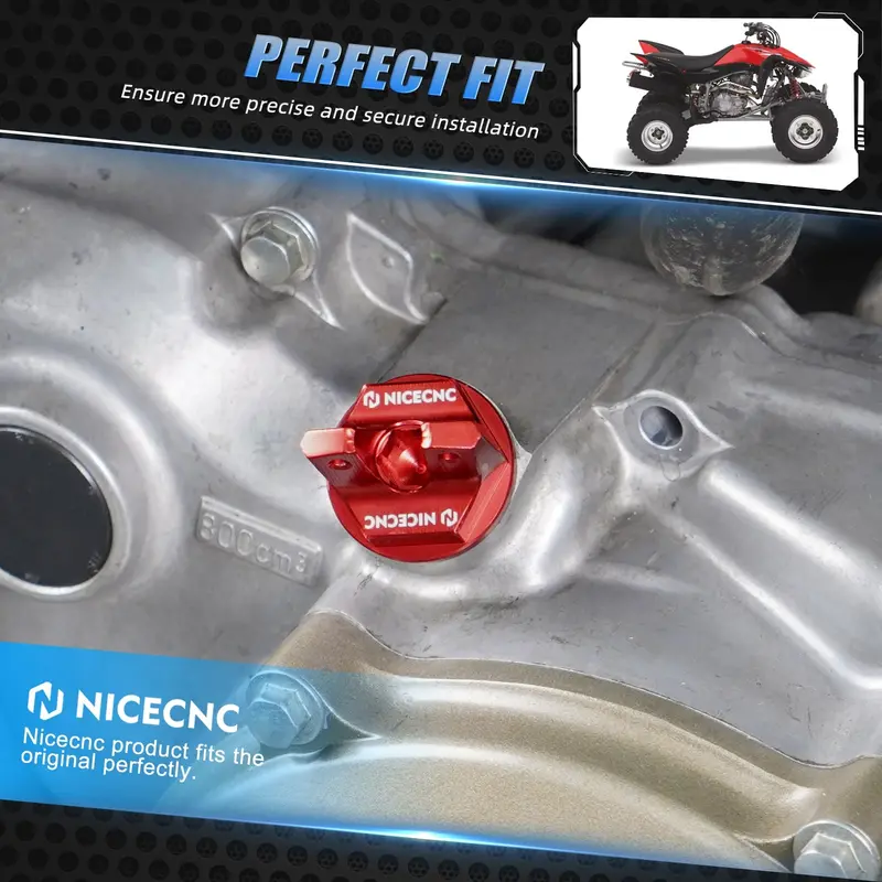 Atv Crankcase Cover Oil Filler Caps For Honda Trx 450 R / Er 2006-2014 2