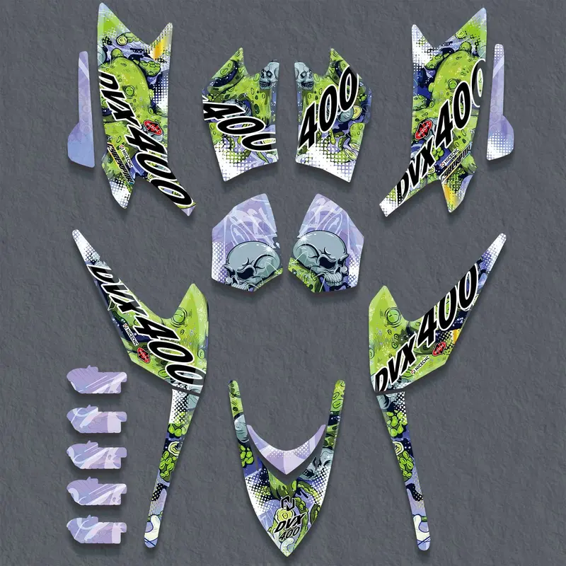 Atv Decals Full Graphics Stickers Kit For Arctic Cat Dvx400 2004-2008 1