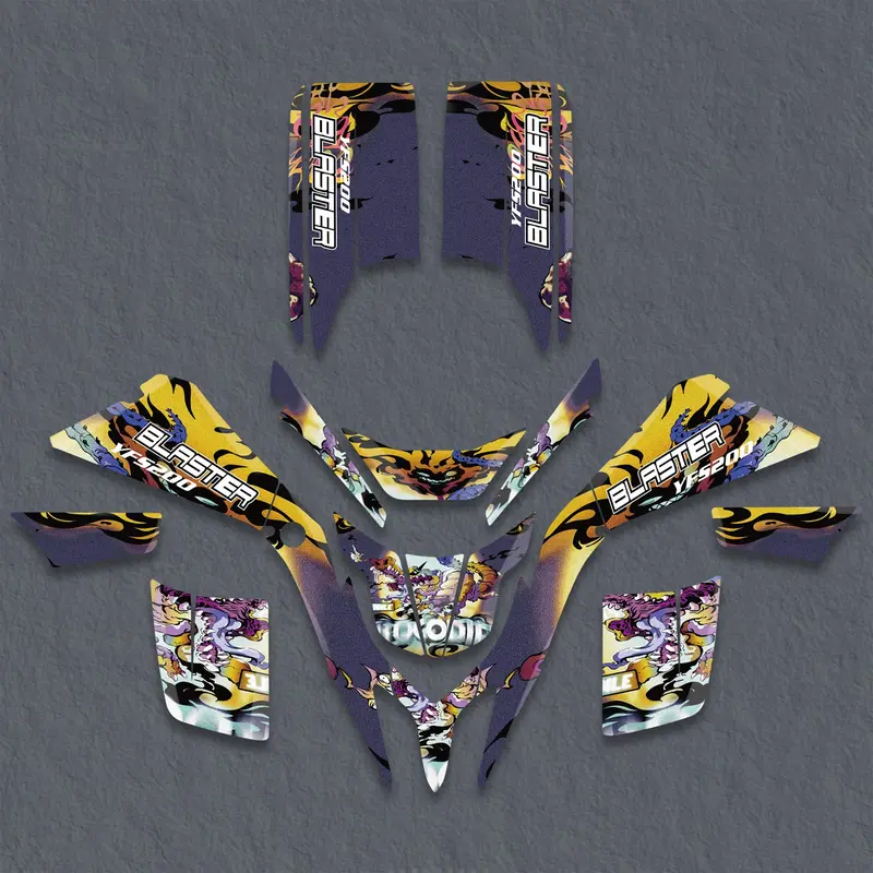Atv Decals Full Graphics Stickers Kit For Yamaha Blaster 200 1988-2006 1