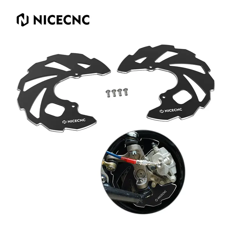 Atv Front Brake Disc Rotor Guards For Yamaha Raptor 700 700R 06-26 Yfz450r 09-24 3