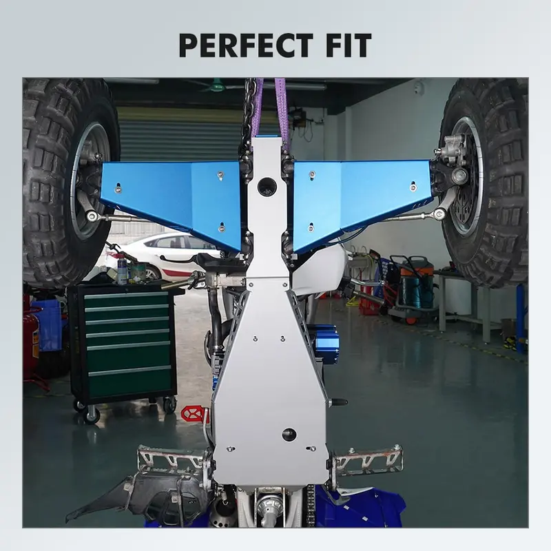 Atv Full Chassis Glide Swing Arm Skid Plate Guard For Yamaha Yfz450r 09-24 4