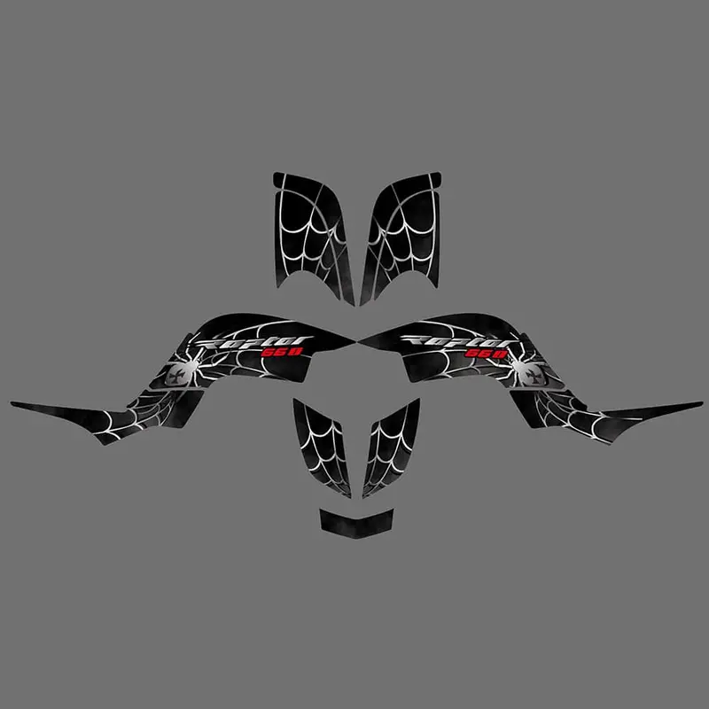 Atv Full Fairing Decal Sticker Graphics Background Kits For Yamaha Raptor 660 2001-2005 1