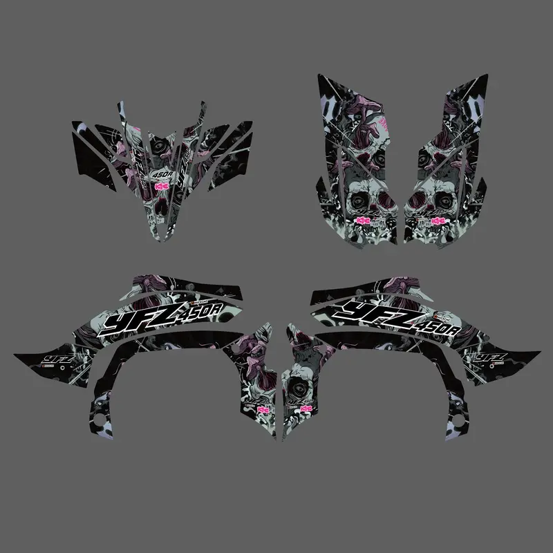 Atv Full Graphic Decals Stickers For Yamaha Yfz450r/Yfz450x 2009-2013 1