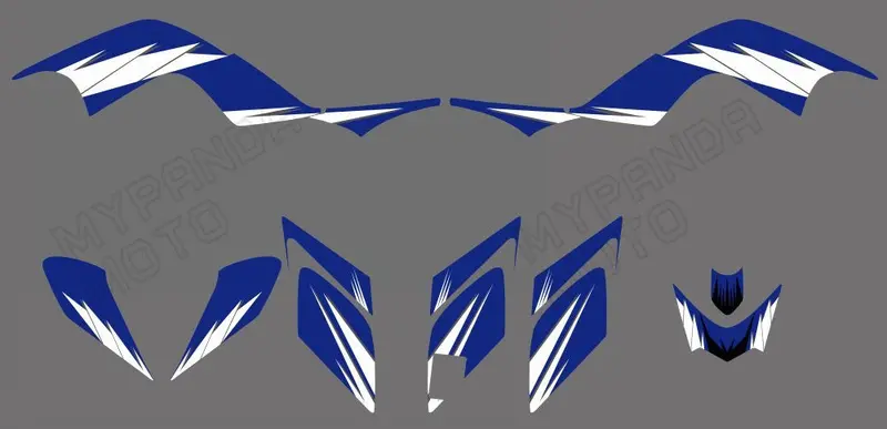 Atv Full Graphic Decals Stickers Kit For Yamaha Raptor700 Yfm700 2006-2012 1