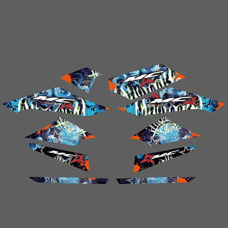 Atv Full Graphics Decals Stickers Kit For Bode Mc-258 All Years 2