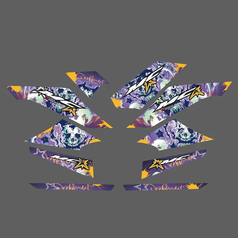 Atv Full Graphics Decals Stickers Kit For Bode Mc-258 All Years 3