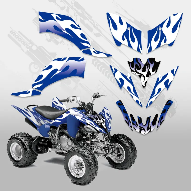 Atv Full Graphics Decals Stickers Kit For Yamaha Raptor 250 2008-Present 1