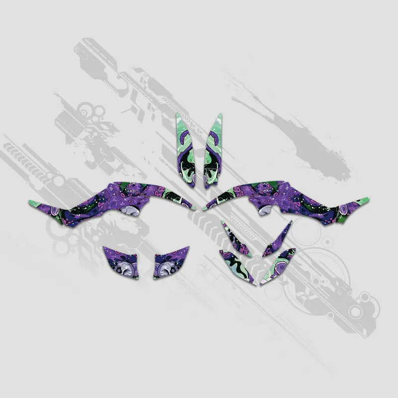 Atv Full Graphics Decals Stickers Kit For Yamaha Raptor 350 2004+ 1