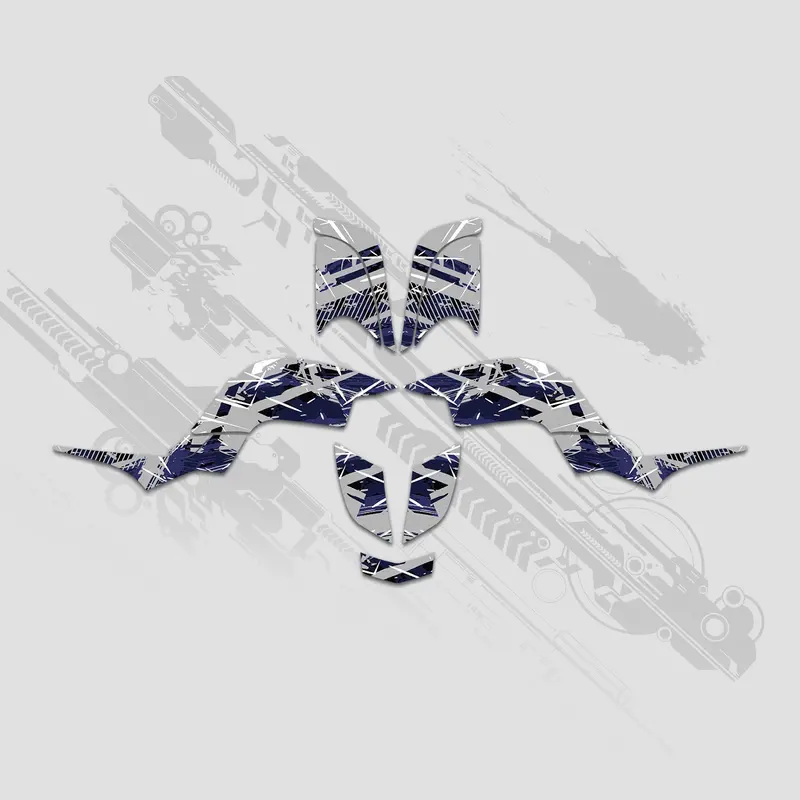Atv Full Graphics Decals Stickers Kit For Yamaha Raptor 660 2001-2005 1