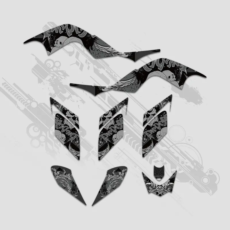 Atv Full Graphics Decals Stickers Kit For Yamaha Raptor 700 2006-2012 1