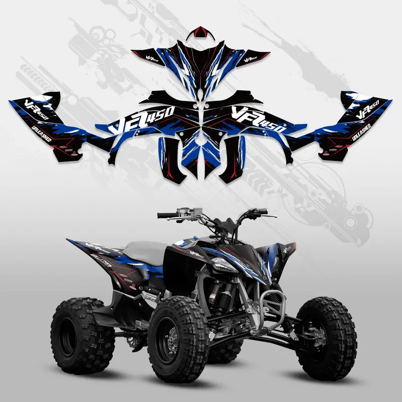 Atv Full Graphics Decals Stickers Kit For Yamaha Yfz450r 2014-2022 1