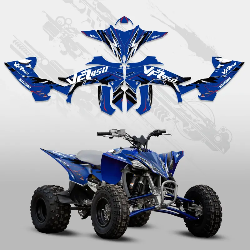 Atv Full Graphics Decals Stickers Kit For Yamaha Yfz450r 2014-2022 1