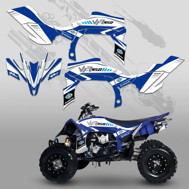 Atv Full Graphics Decals Stickers Kit For Yamaha Yfz450r Yfz450x 2009-2013 1
