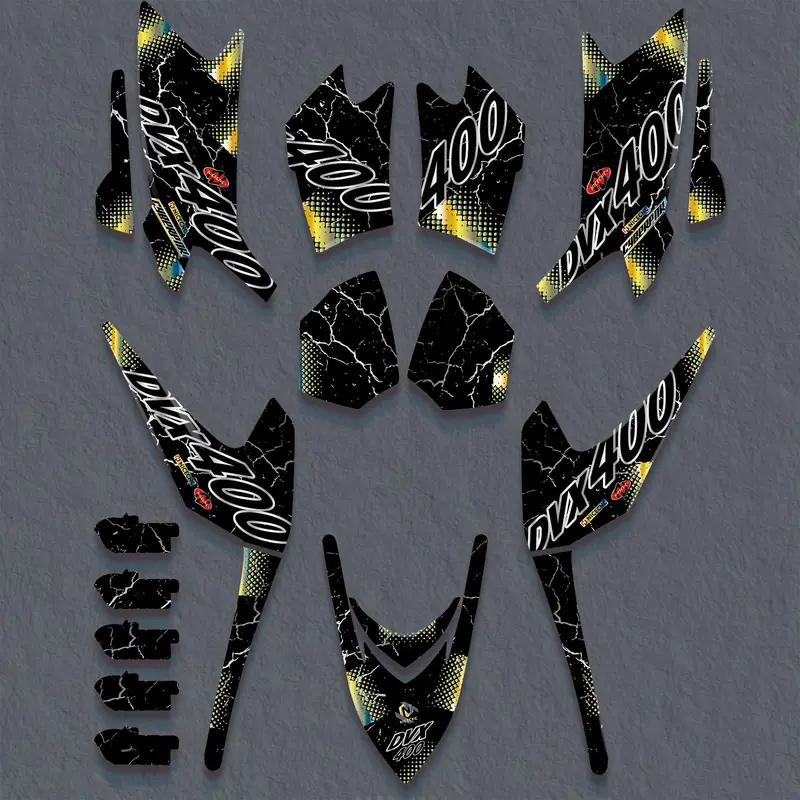 Atv Full Graphics Decals Stickers Set For Arctic Cat Dvx400 2004-2008 1