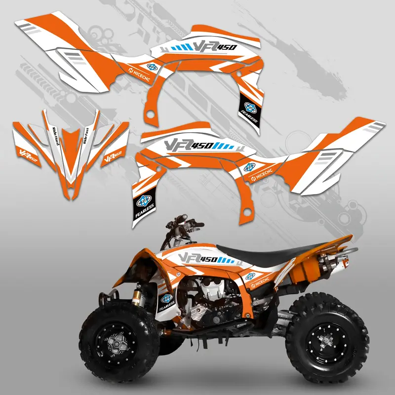 Atv Full Graphics Decals Stickers Set For Yamaha Yfz450r Yfz450x 2009-2013 1