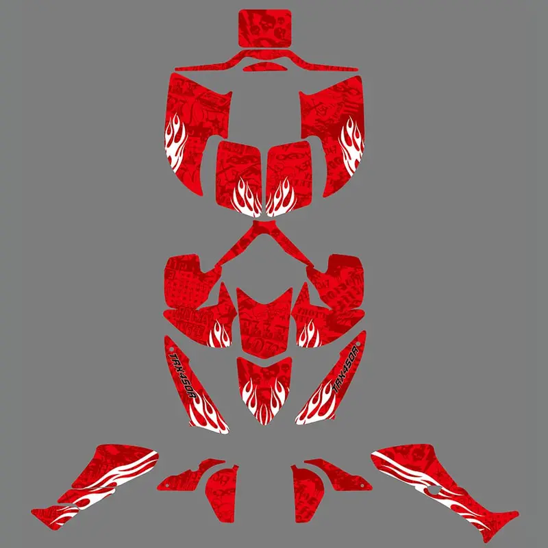 Atv Full Sticker Decal Full Graphics Kit For Honda Trx450r 2004-2008 / 2010-2016 1