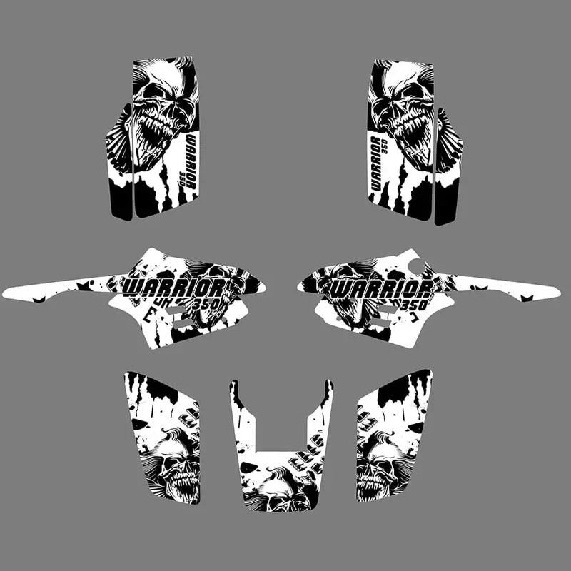 Atv Graphic Decals Protector Sticker For Yamaha Warrior 350 1987-2004 1