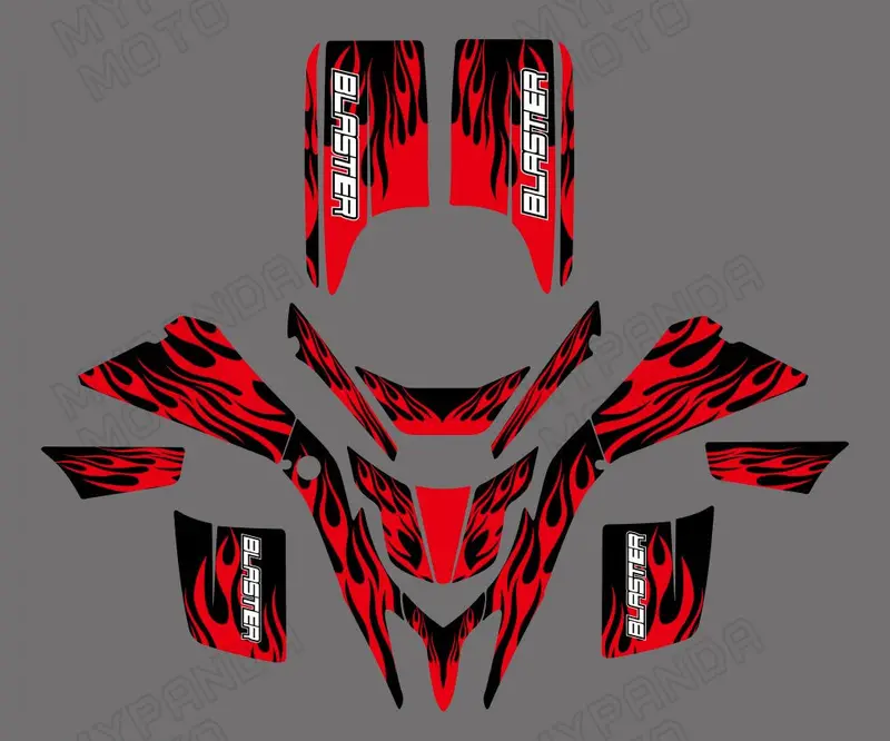 Atv Graphics Decals Stickers For Yamaha Blaster 200 Yfs200 1988-2006 All Years 1