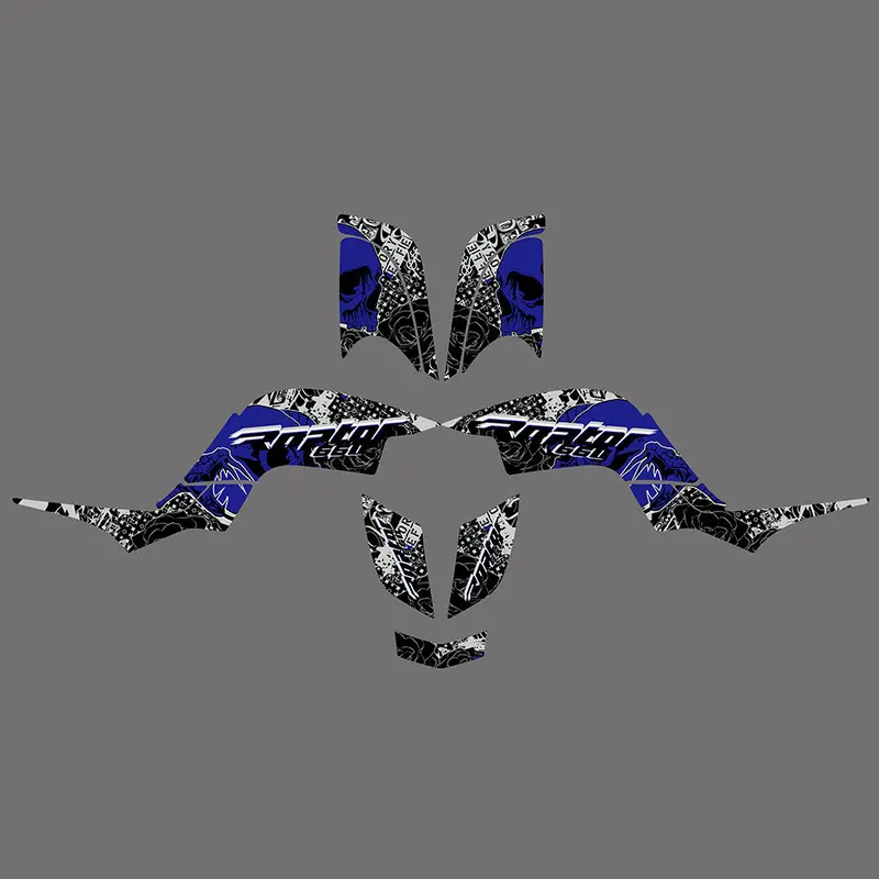 Atv Graphics Decals Stickers Kit For Yamaha Raptor 660R Yfm660r 2001-2005 3