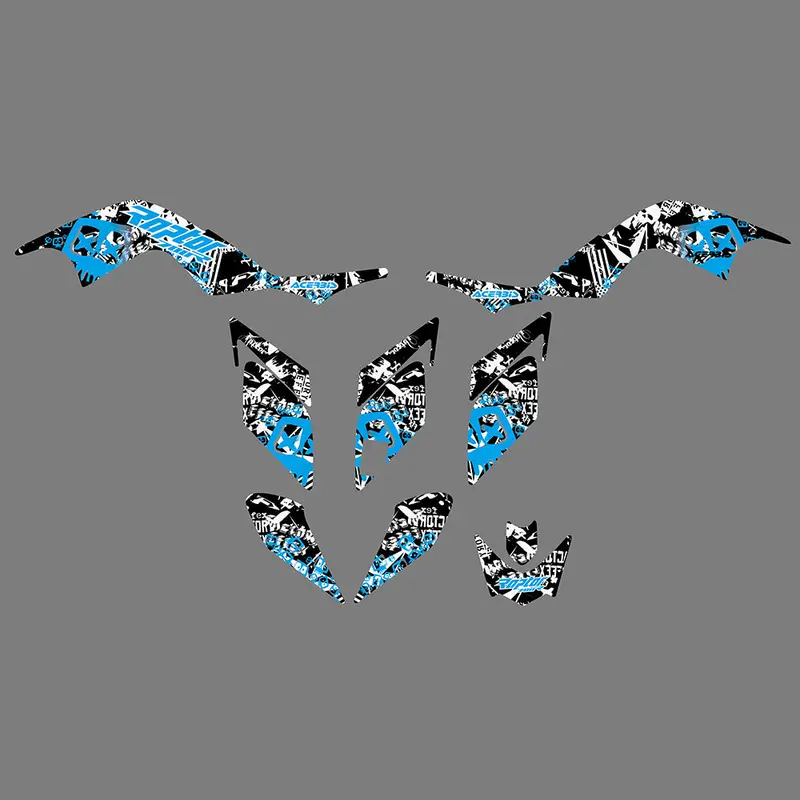 Atv Graphics Stickers Decals Kit For Yamaha Raptor 700 700R 2006-2012 1
