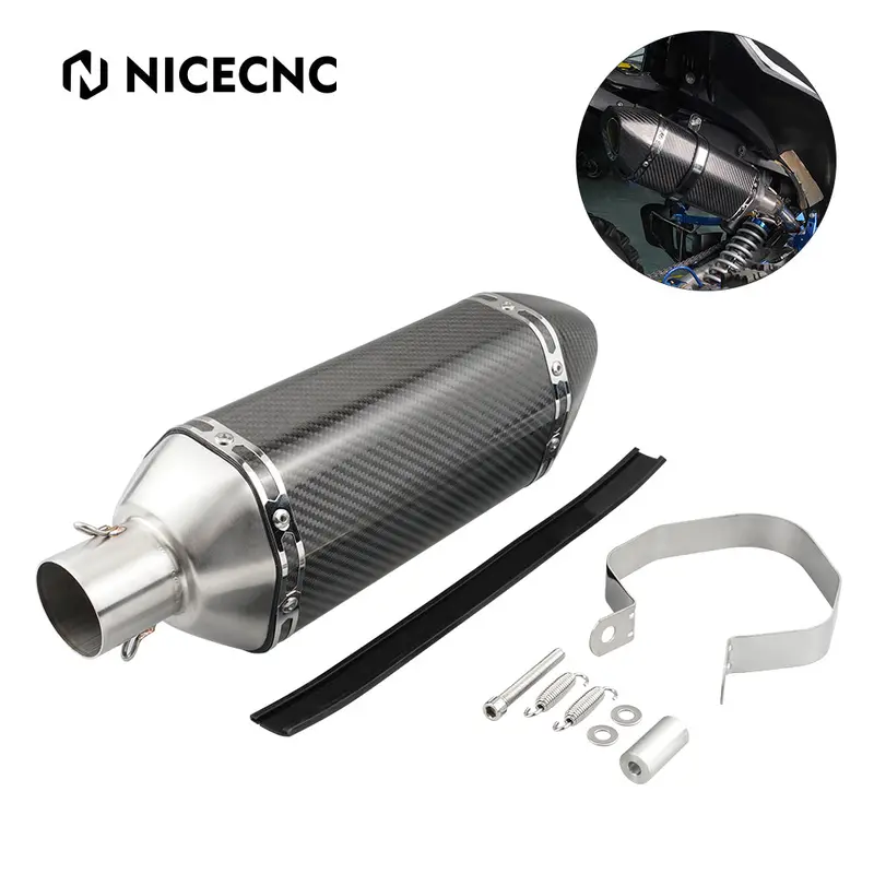 Atv Muffler Slip-On Exhaust Pipe Silencer For Yamaha Raptor 700 700R 2015-2026 1