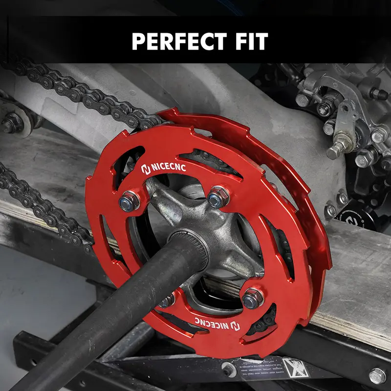 Atv Rear Wheel Dual Sprocket Covers Chain Guards For Yamaha Yfz450r 3