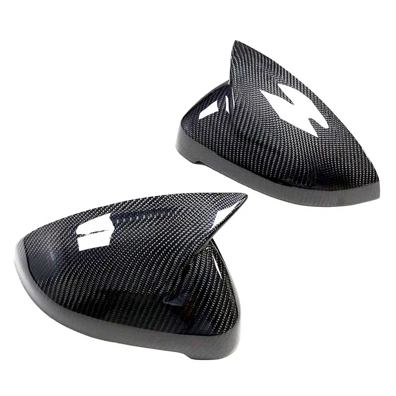 Audi A4 B9 2015-2023 Carbon Fibre Mirror Covers With Blindspot Assist 1