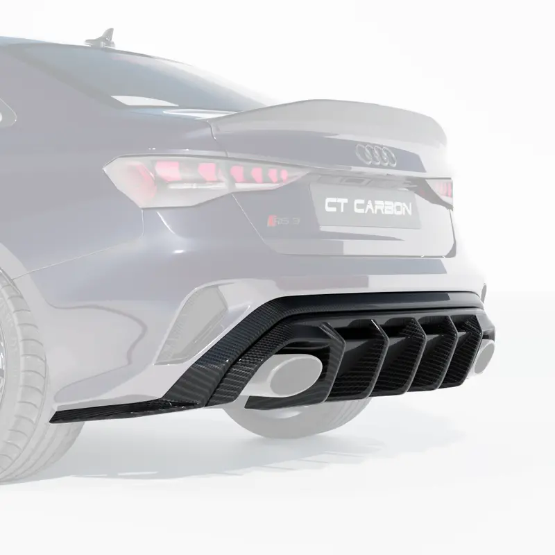 Audi Rs3 8Y 2025+ Saloon Carbon Fibre Diffuser - Ct Design 1