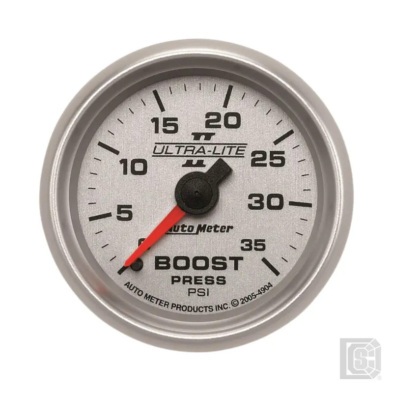 Autometer - 2-1/16" Boost Gauge 0-35 Psi Mechanical - 4904 1
