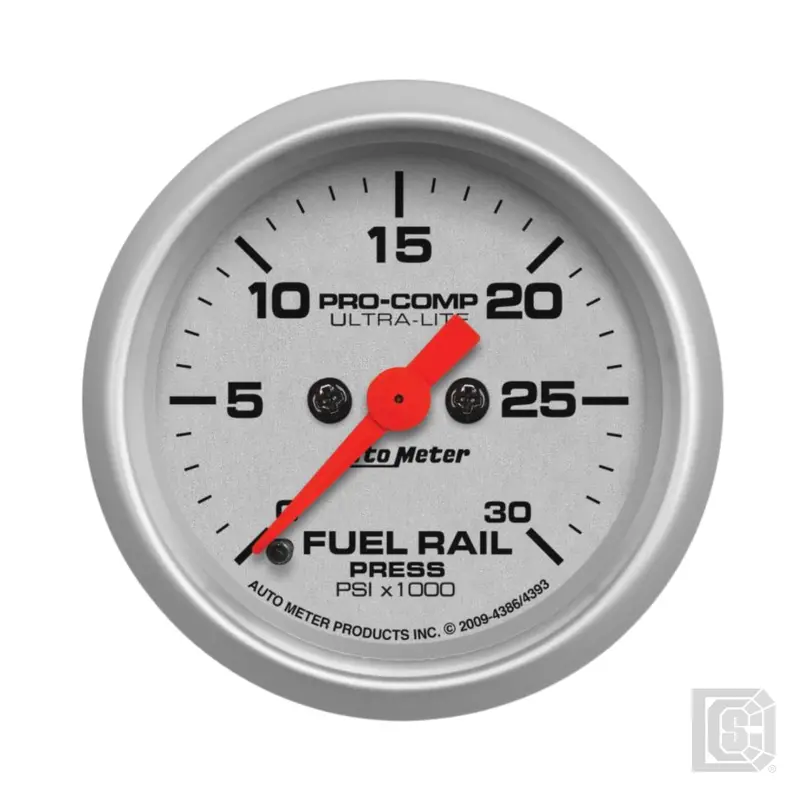 Autometer - 2-1/16" Fuel Rail Pressure Gauge 0-30K Psi - 4386 1