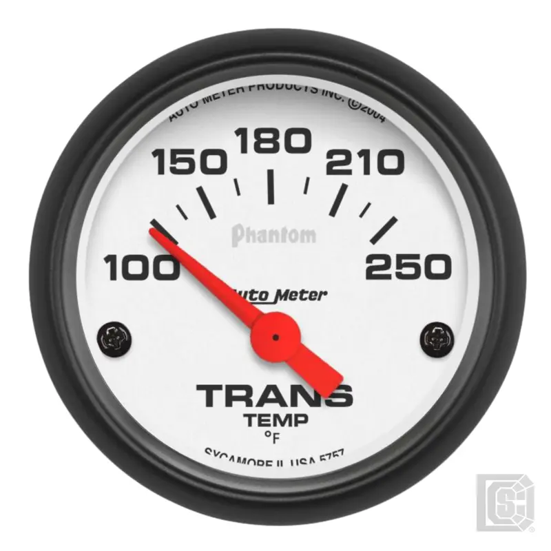 Autometer - 2-1/16" Transmission Temperature Gauge 100-250F Phantom Series - 5757 1