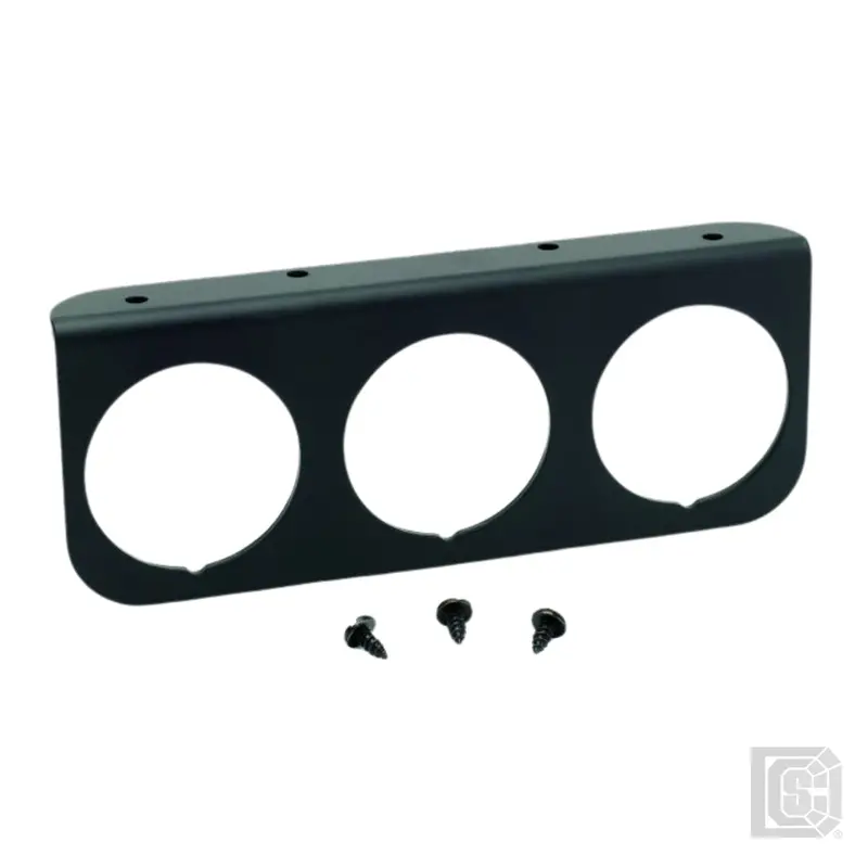 Autometer - 2" 2-Hole Gauge Panel, Black Aluminum - 2237 1