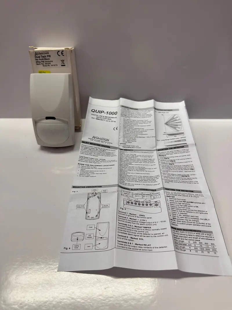 Avolution Quip-1000 Digital Pir & Microwave Detector With Pet Immunity Upto 25Kg 00104 2