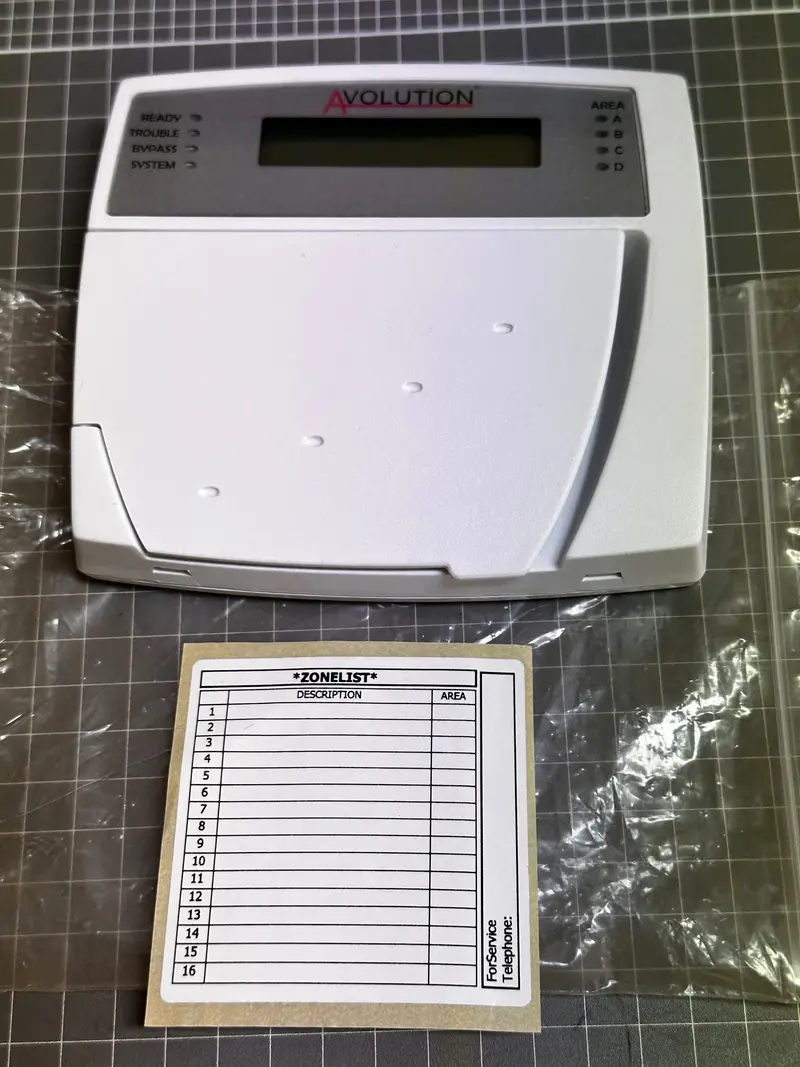 Avolution S-Series Landscape Style Lcd Keypad, 21405 1