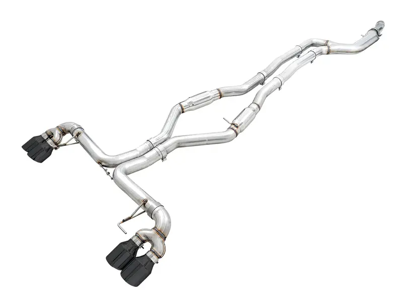 Awe Track Edition Exhaust For Bmw G2x M340i - Diamond Black Tips 1