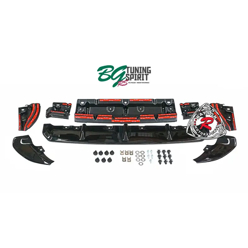Bayson R T Style Rear Diffuser (Abs Plastic) For 2022-2023 Toyota Gr86 / Subaru Brz 1