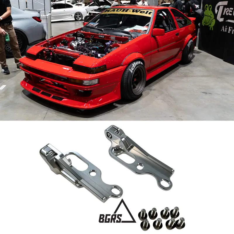Bgrs Ae86 Quick-Disconnect Hood Hinges 1