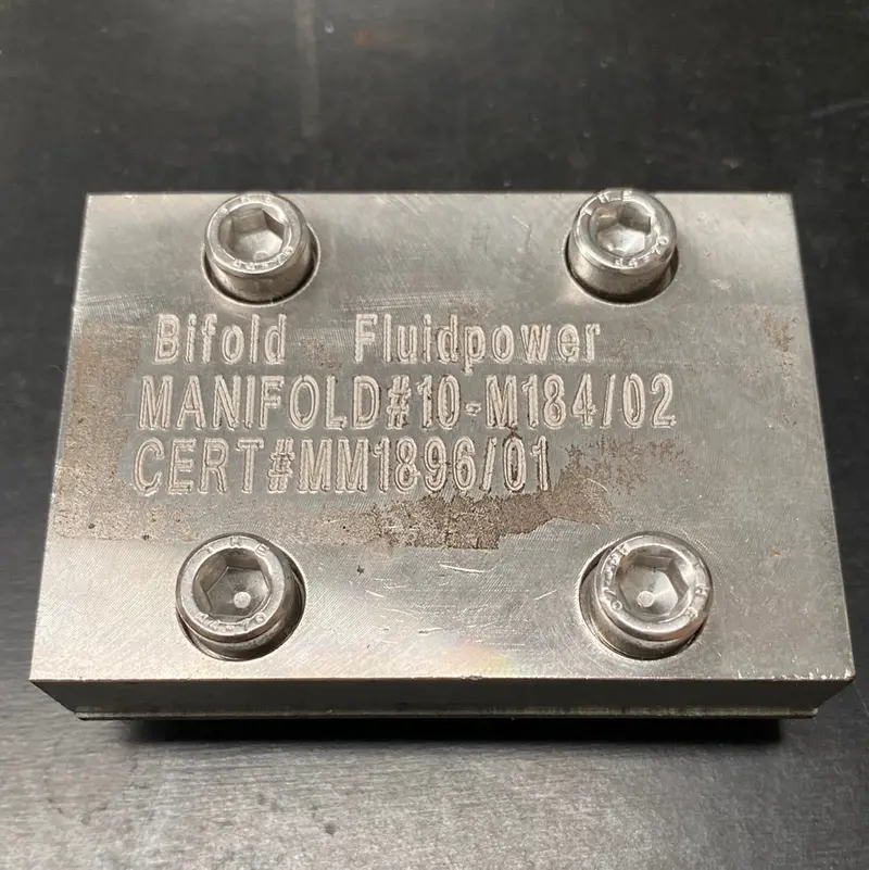 Bifold Fluidpower  Blanking Plate / Manifold 23P877 1