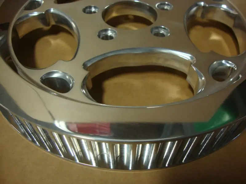 Big Dog 2004 Pitbull Spike Rear Drive Pulley 65 Tooth Polished 1 1/2" Belt 2