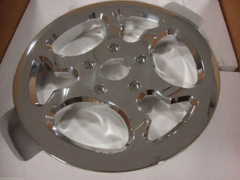 Big Dog 2008-09 K-9 Oem Polished Rear Drive Pulley Teflon Coated 65 Tooth 1 1/8" Belt 1