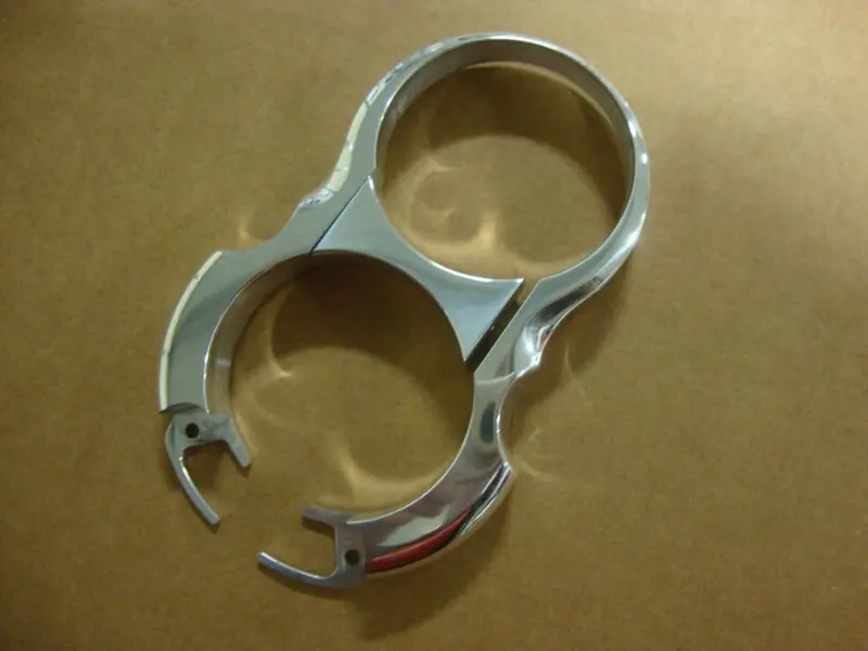 Big Dog Motorcycle Oem Speedometer Tachometer Bracket 2003 Chopper Polished 1